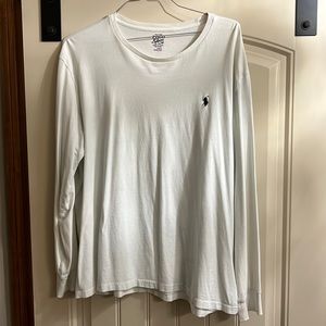 Long sleeve Polo t-shirt, non-smoking home.